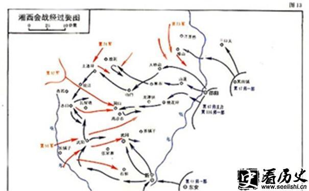 湘西会战地图