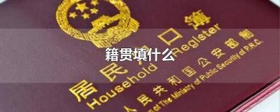 ​籍贯一般填到省还是市 籍贯是填省和市吗