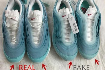 ​耐克air max 97万花筒真假对比 am97万花筒真假鉴定